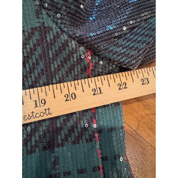 Johnny Wujek JCPenney Sequin Plaid Blazer Size M NWT Holiday Sparkle Jacket - Picture 12 of 15